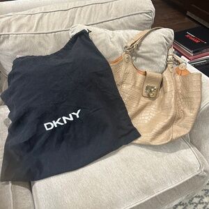 DKNY Crocodile Shoulder Bag